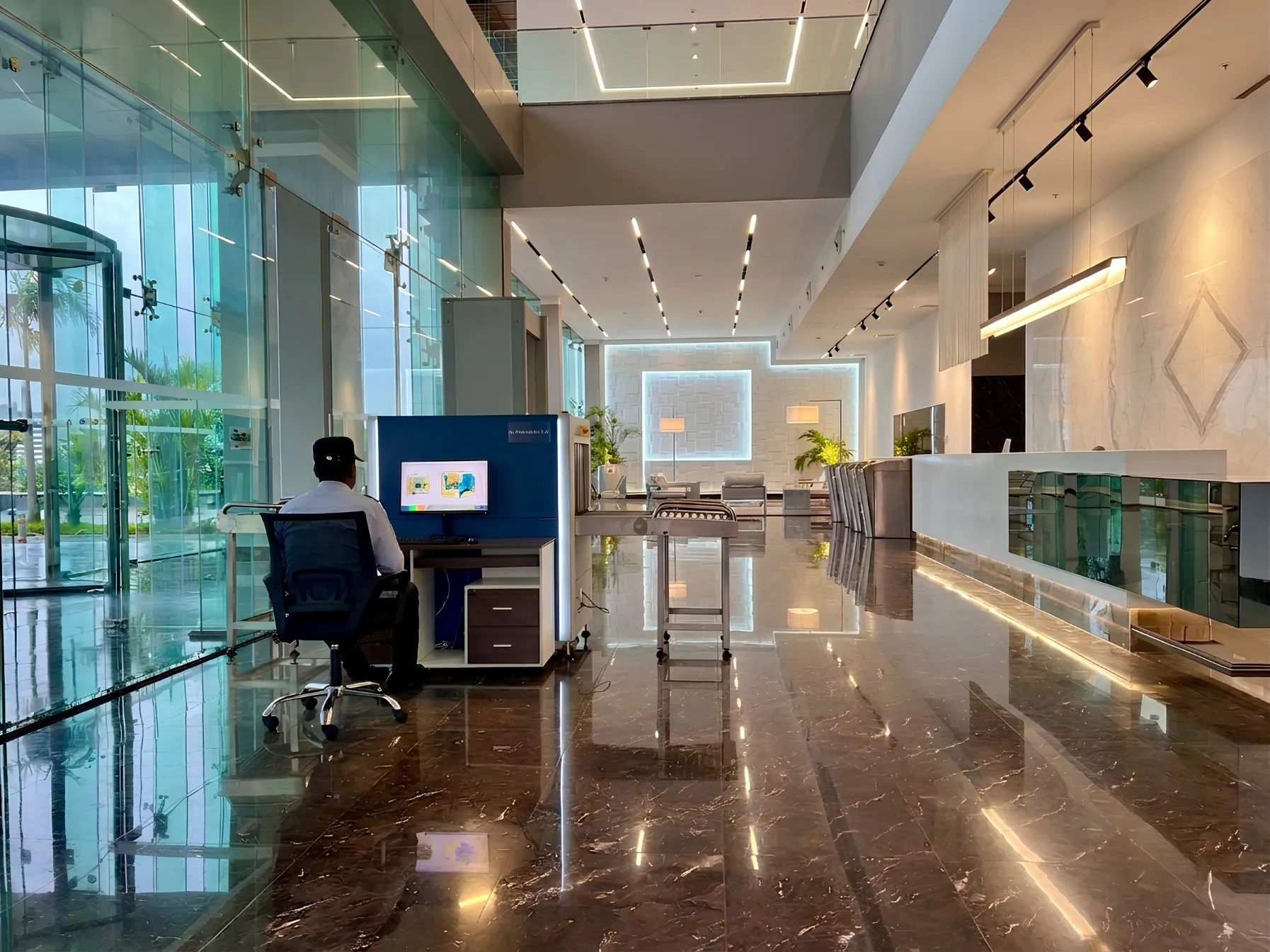 WTC Abuja ground floor entrance lobby, Grade A office tower